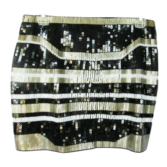 NWOT Express Gorgeous Sequins Mini Skirt XS - Picture 2 of 2